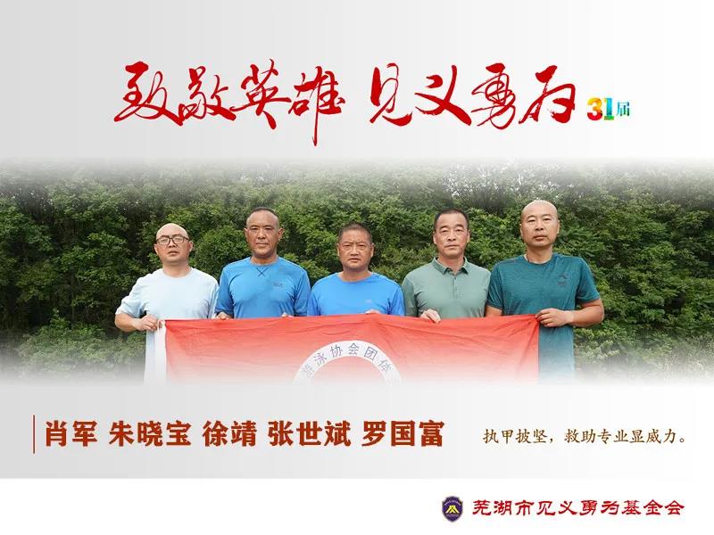 肖军 朱晓宝 徐靖 张世斌 罗国富 致敬英雄 见义勇为